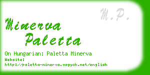 minerva paletta business card